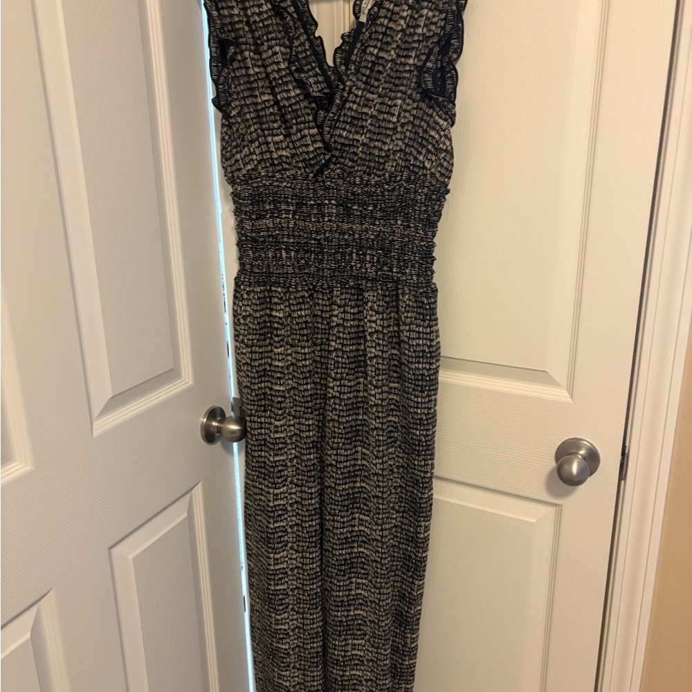 Max Studio Black and White Textured Dress